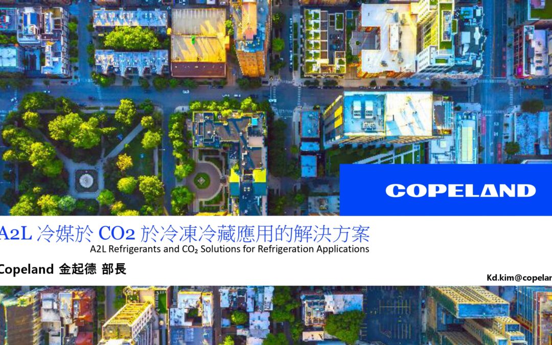 A2L 冷媒與 CO2 於冷凍冷藏應用的解決方案